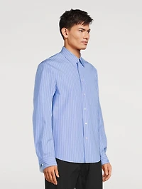 Cotton Shirt Striped Print
