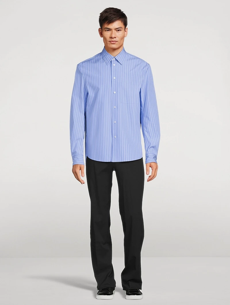 Cotton Shirt Striped Print