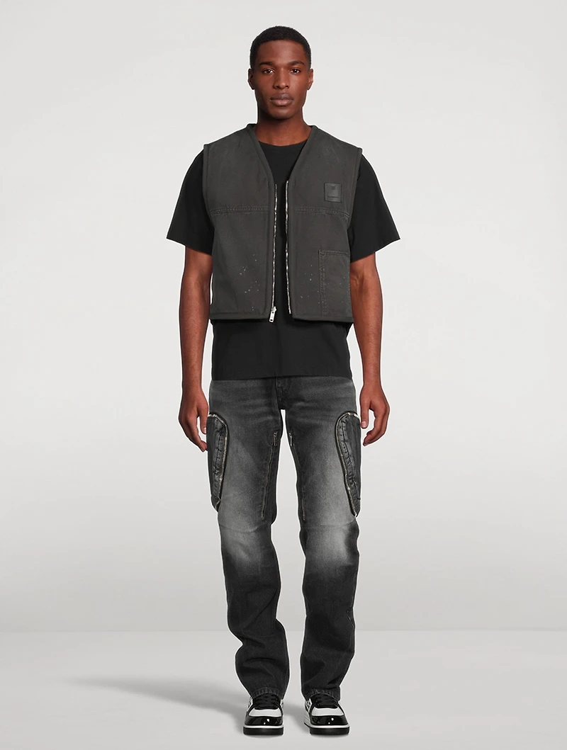 Reversible Vest With Shearling Effect