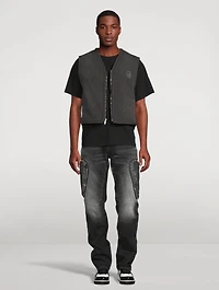 Reversible Vest With Shearling Effect