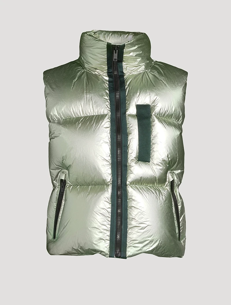 Laminated Puffer Vest