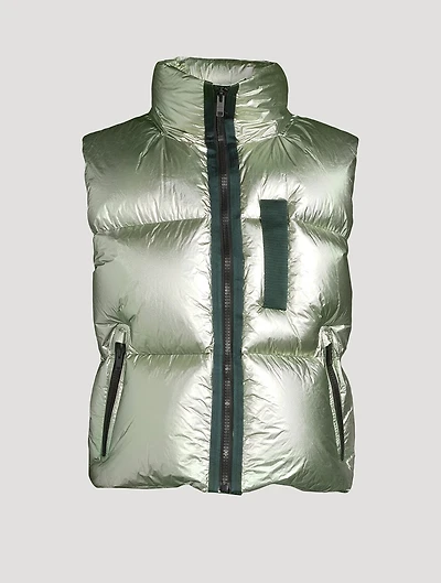 Laminated Puffer Vest