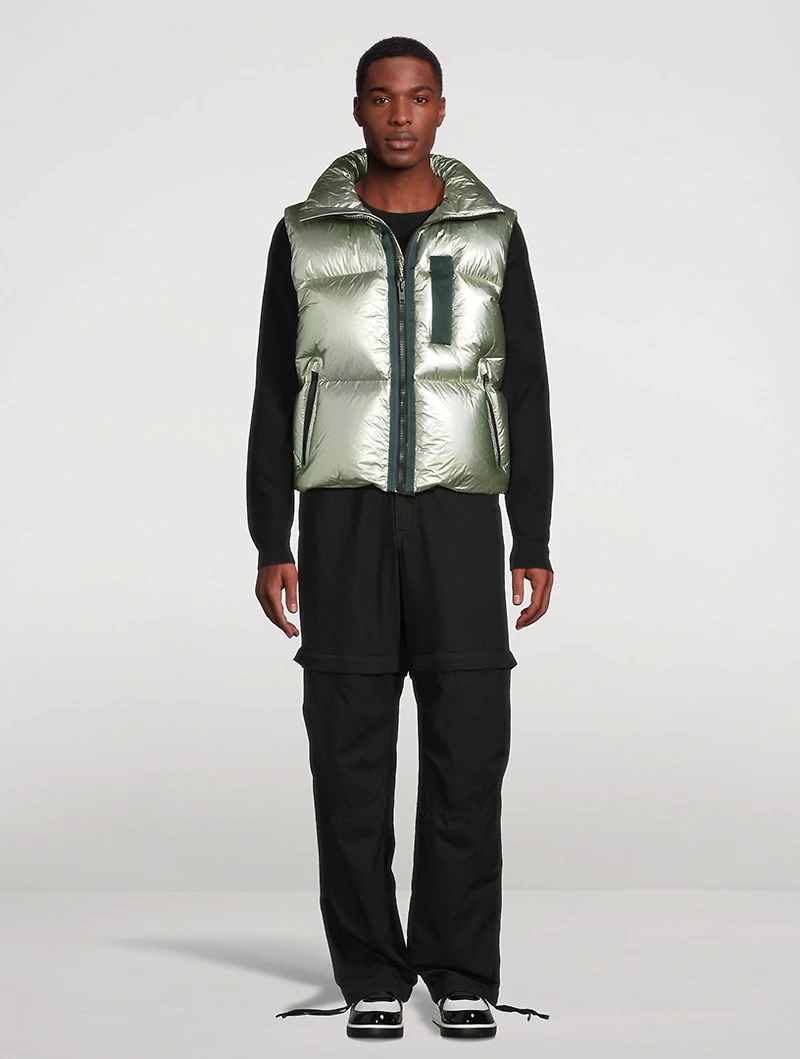 Laminated Puffer Vest