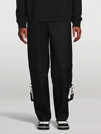 Wool Two-in-One Detachable Pants With Suspenders