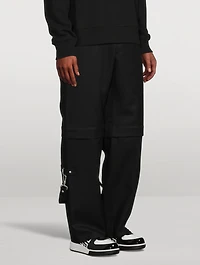 Wool Two-in-One Detachable Pants With Suspenders