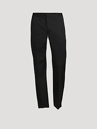 Wool Straight-Leg Pants