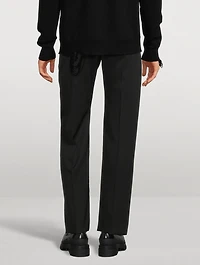 Wool Straight-Leg Pants