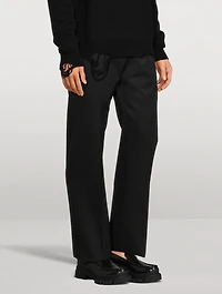 Wool Straight-Leg Pants