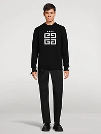 Wool Straight-Leg Pants