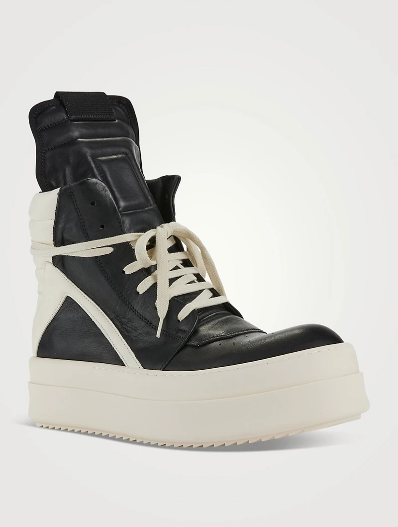 Mega Bumper Geobasket Leather High-Top Sneakers