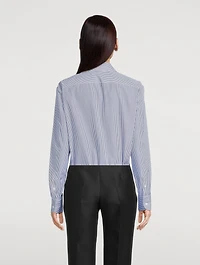 Derica Cotton Shirt Stripe Print