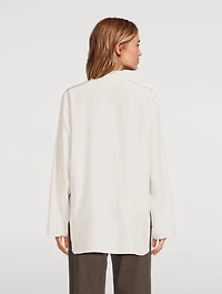 Malon Tie-Neck Silk Blouse