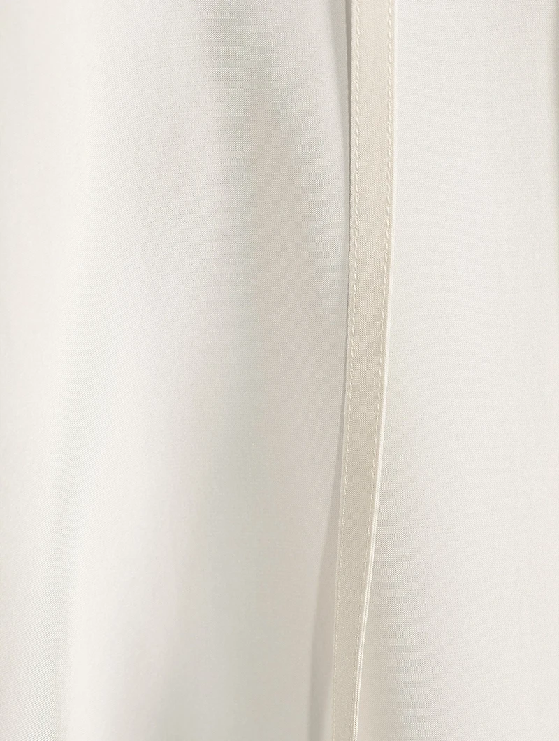Malon Tie-Neck Silk Blouse