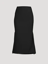 Patillon Wool And Mohair Midi Skirt