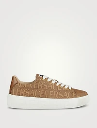 Greca Canvas Sneakers Versace Allover Print