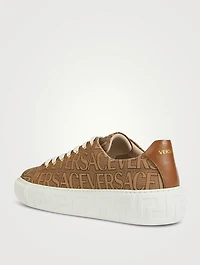 Greca Canvas Sneakers Versace Allover Print