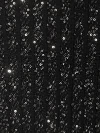 Sequin Mockneck Maxi Dress