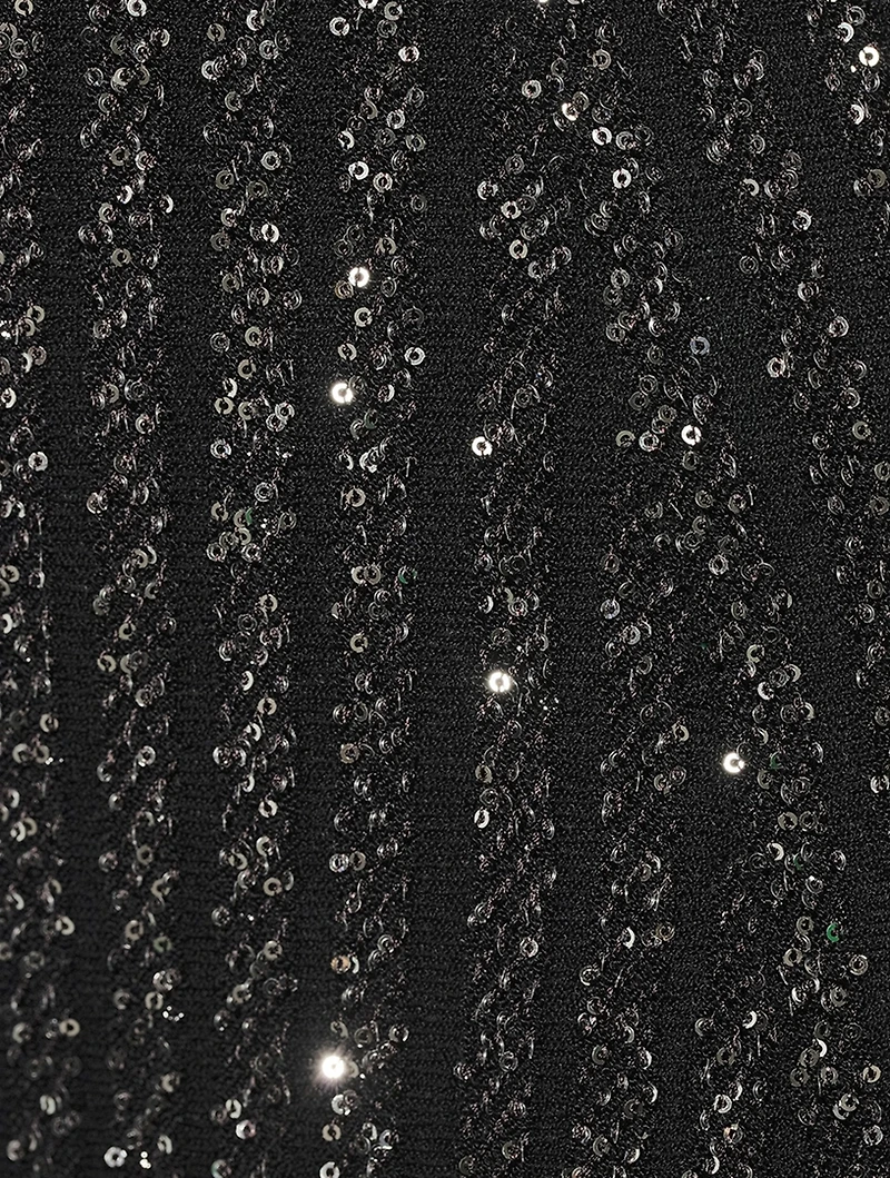 Sequin Knit Flare Trousers