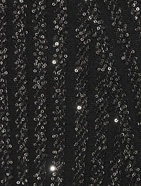 Sequin Knit Flare Trousers