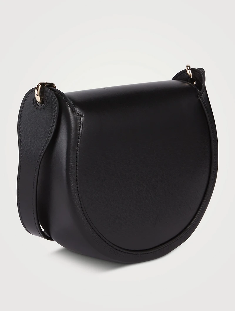Small Arlène Leather Saddle Bag