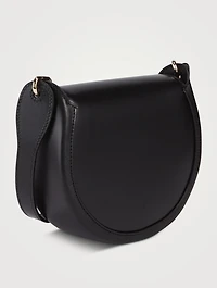 Small Arlène Leather Saddle Bag