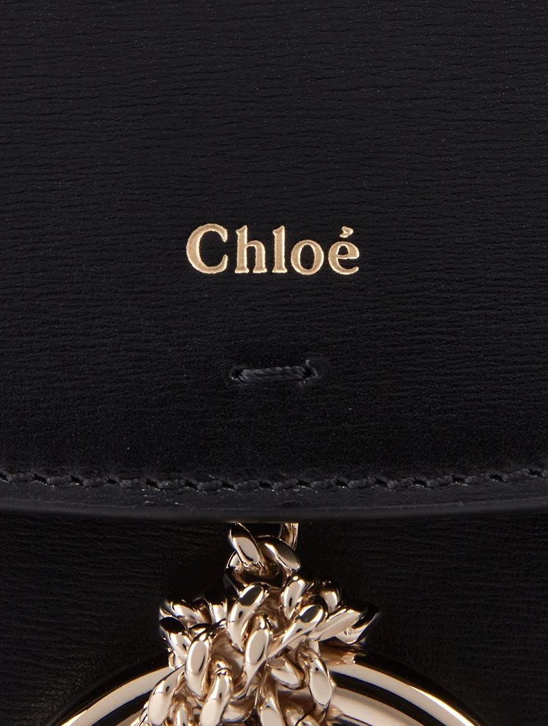 Small Arlène Leather Saddle Bag