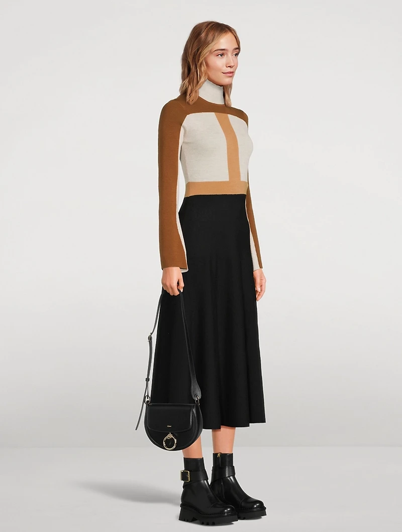 Small Arlène Leather Saddle Bag
