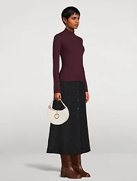 Small Arlène Leather Shoulder Bag