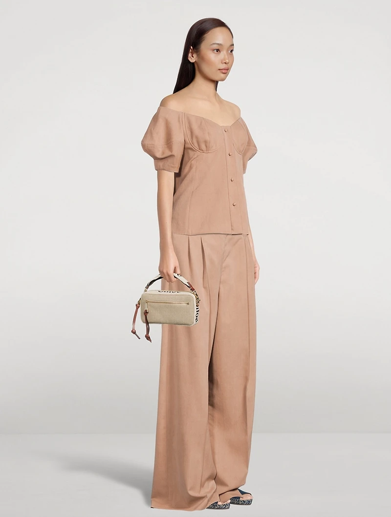 Woody Linen Belt Bag