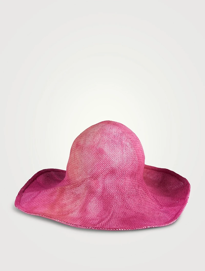 Tie-Dye Straw Hat