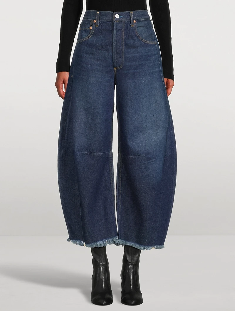 Horseshoe Wide-Leg Jeans