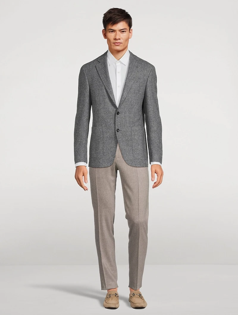 Stretch Wool Flannel Pants