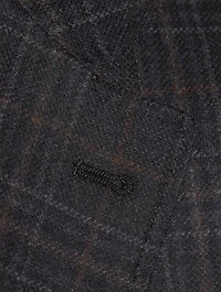 Wool Jacket Check Print