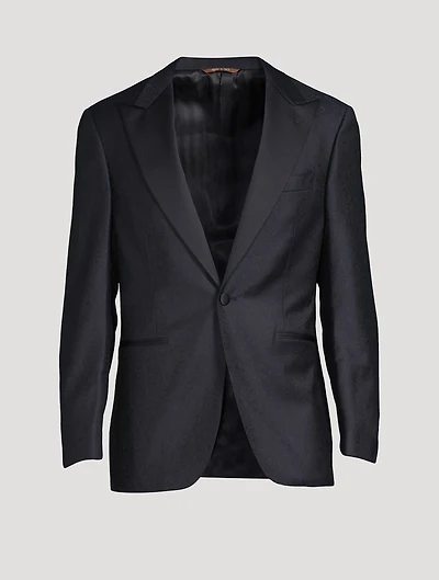 Wool Jacquard Evening Jacket