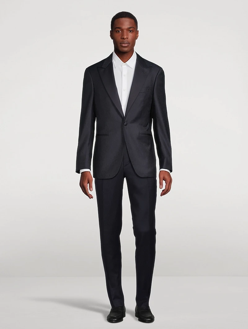 Wool Jacquard Evening Jacket