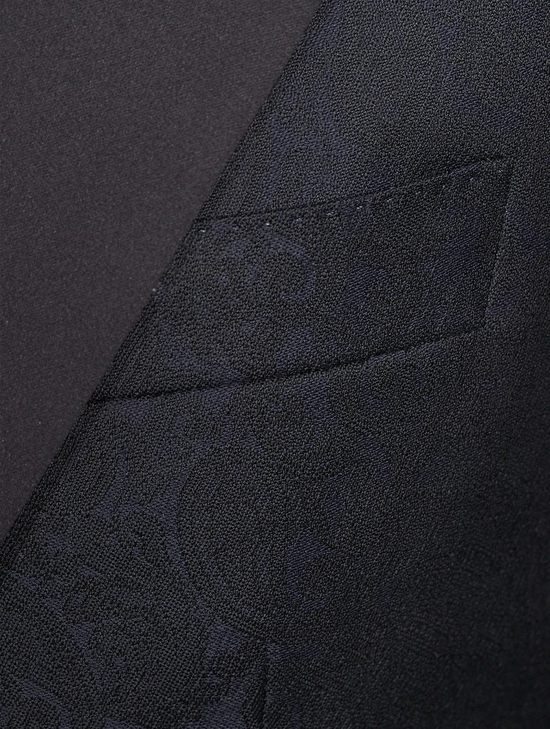 Wool Jacquard Evening Jacket