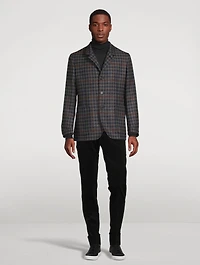 Wool And Cashmere Houndstooth Jacket