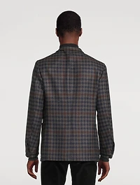Wool And Cashmere Houndstooth Jacket