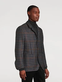 Wool And Cashmere Houndstooth Jacket