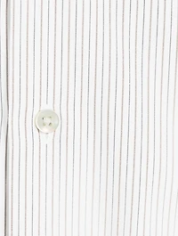Cotton Dress Shirt Striped Print