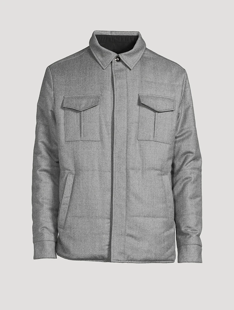 Wool Reversible Overshirt