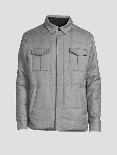 Wool Reversible Overshirt