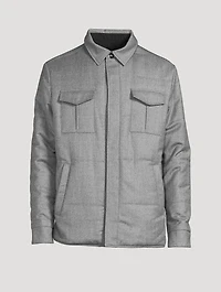 Wool Reversible Overshirt