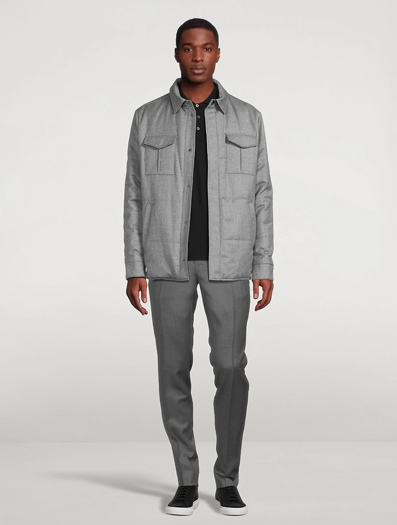 Wool Reversible Overshirt