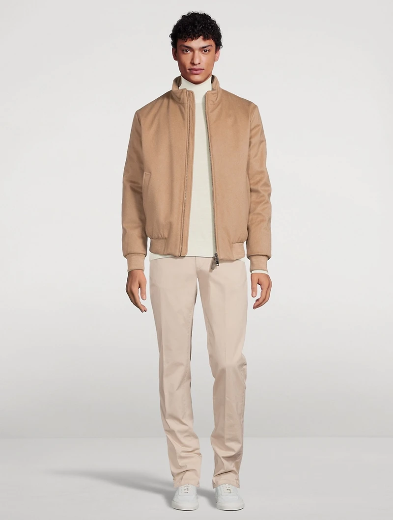Cashmere Bomber Jacket