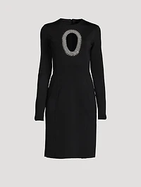 Crystal Chain Knit Mini Dress