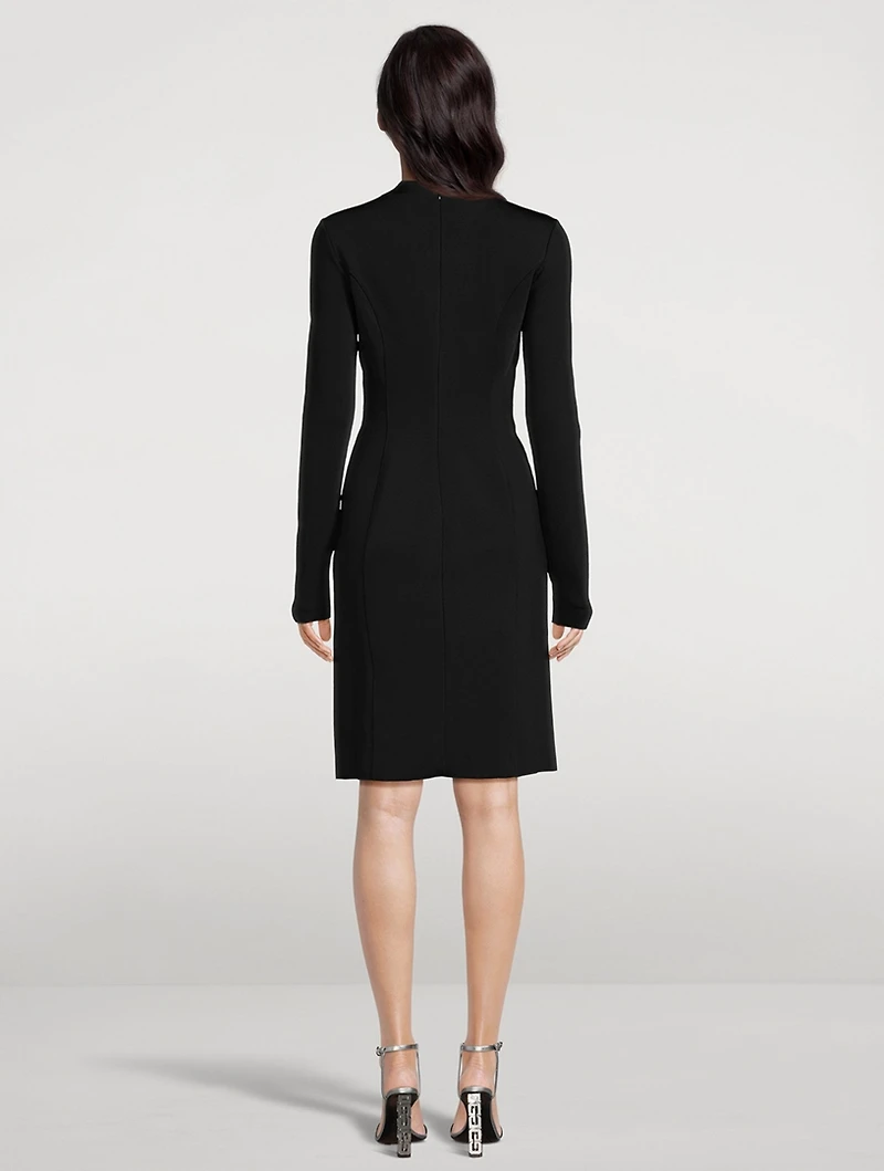 Crystal Chain Knit Mini Dress
