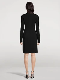 Crystal Chain Knit Mini Dress