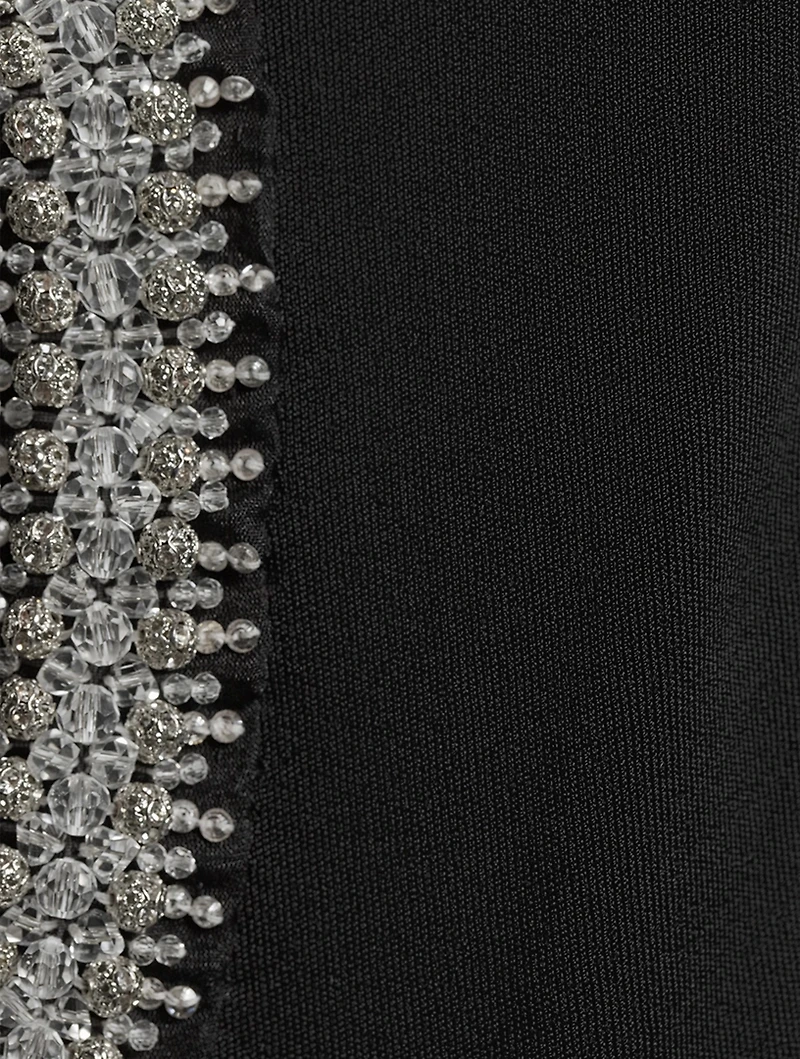 Crystal Chain Knit Mini Dress
