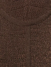 4G Jacquard Lurex Corset Dress